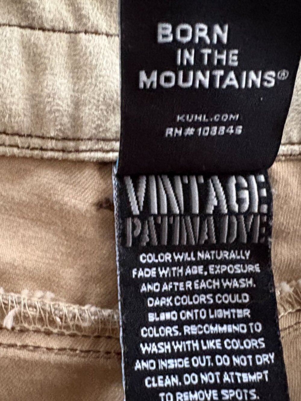 Mens Kuhl Vintage Patina Dye Free Rydr Pants 38 X 29 - Picture 6 of 13